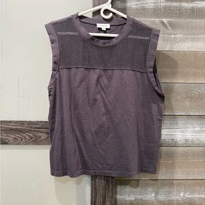 Evereve Charcoal Sleeveless Muscle Tee